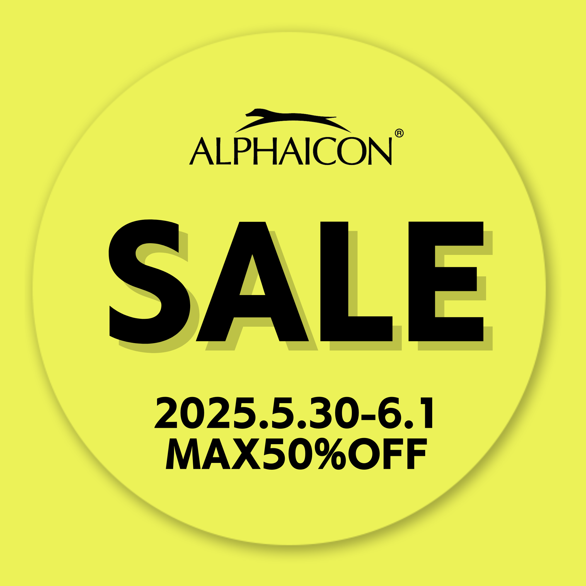 【ALPHAICON TOKYO 試着サンプル / B品セールのお知らせ】