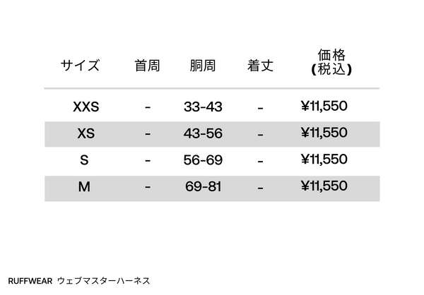 RUFFWEAR ウェブマスターハーネス RDSMC レッドスマック