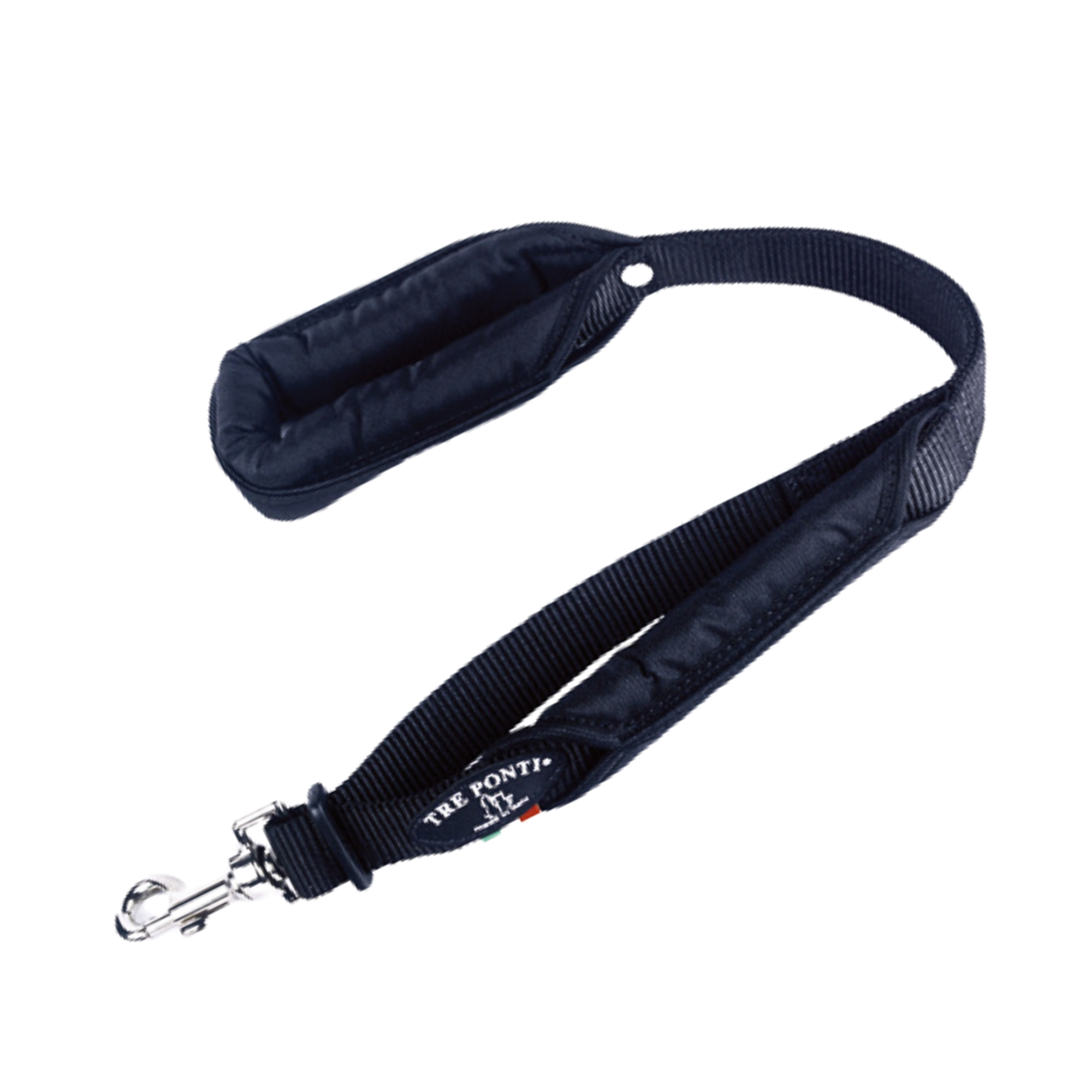 Treponti Double Safety Handle Leash Black