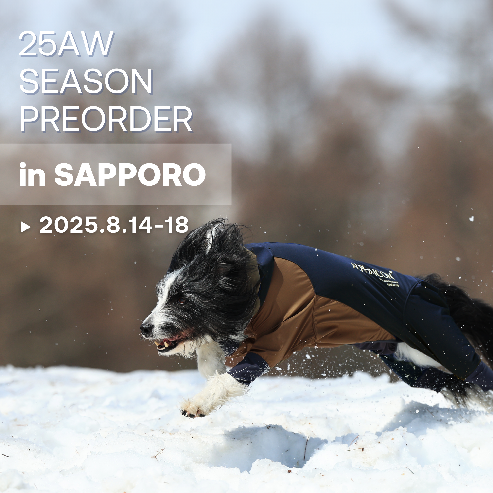AUTUMN WINTER 2025 ALPHAICON SAPPORO 試着予約販売会 開催のお知らせ