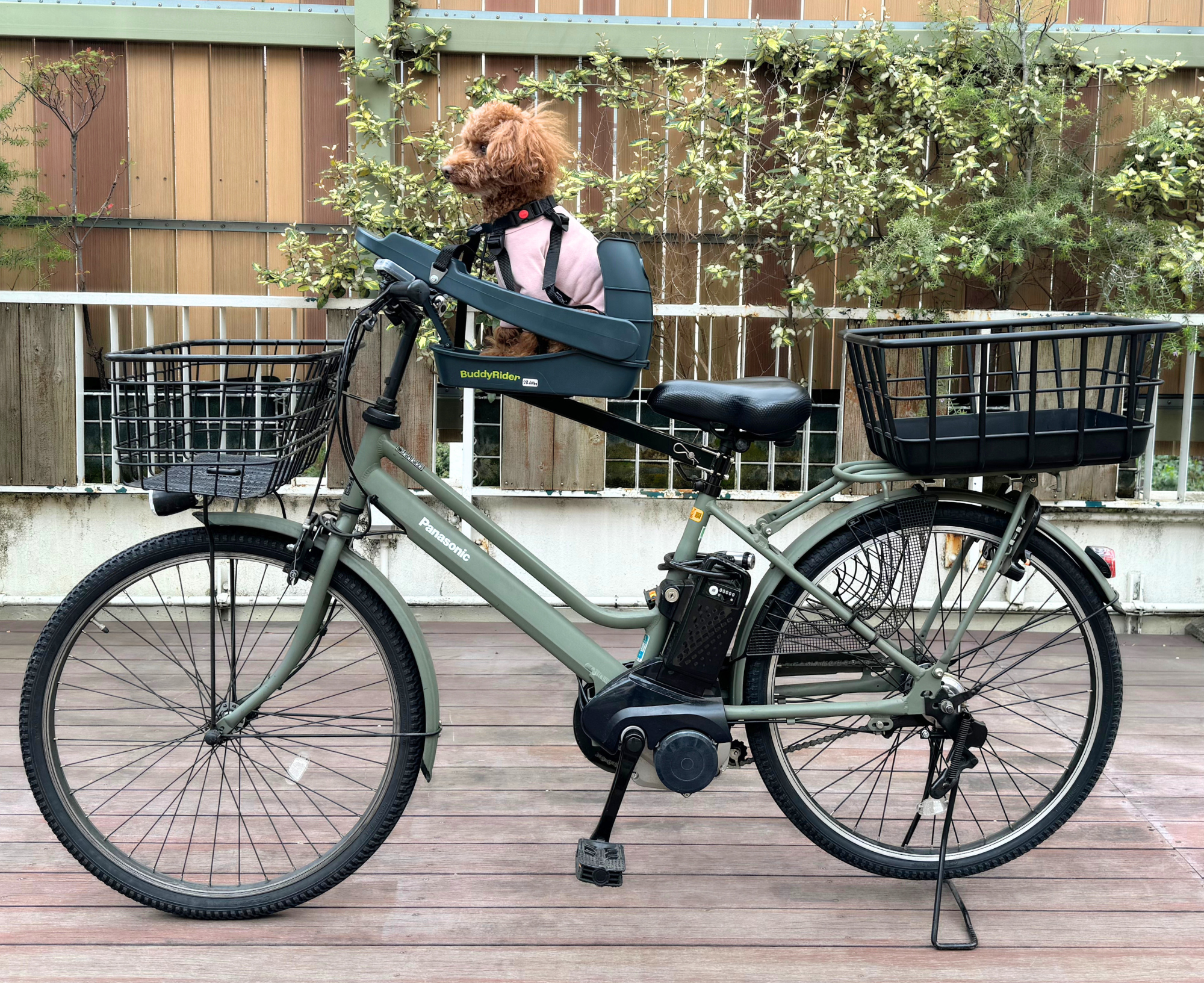 バディライダー 取り付け部品欠品 buddy rider 美品 buddy rider 犬用チャイルドシート