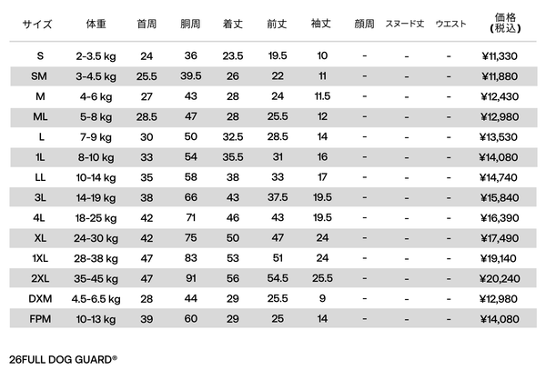 FULL DOG GUARD　フルドッグガード　LIME GLOW